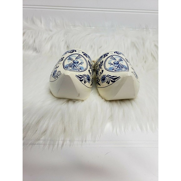 VTG JUNORA Hand Carved Wooden Dutch Clogs 13 cm - Picture 5 of 7